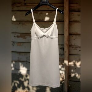 Betsey Johnson Gently Used Size 2 White Chemise Style Mini Dress (0663)